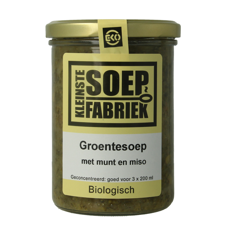 Kleinstesoepfabriek Groentesoep met munt en miso bio 400 Milliliter