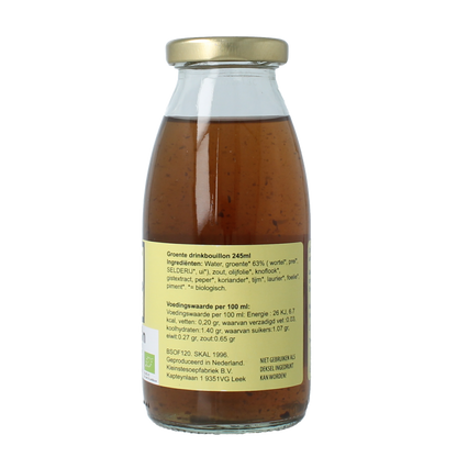 Kleinstesoepfabriek Drinkbouillon groente bio 245 Milliliter