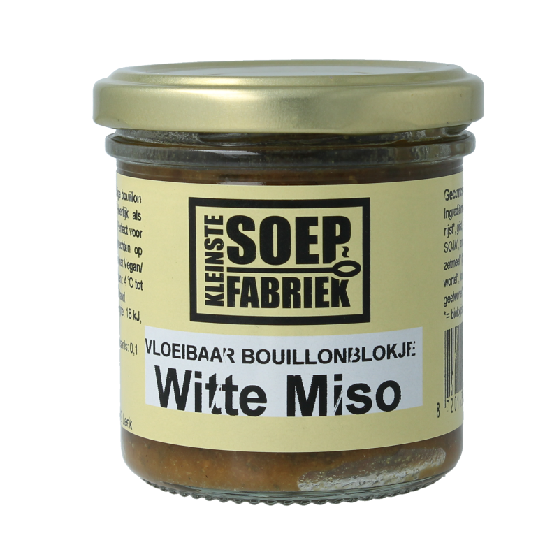 Kleinstesoepfabriek Vloeibaar bouillonblokje witte miso 150 Milliliter