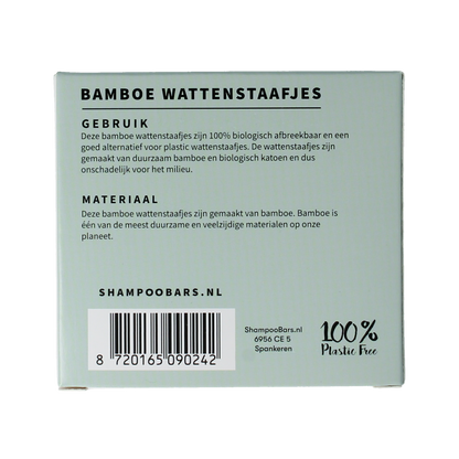 Shampoobars Bamboe wattenstaafjes 100.00 Stuks