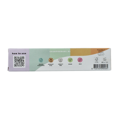 Shampoobars Shampoo bars proefpakket 5 x 12 gram 50.00 Gram