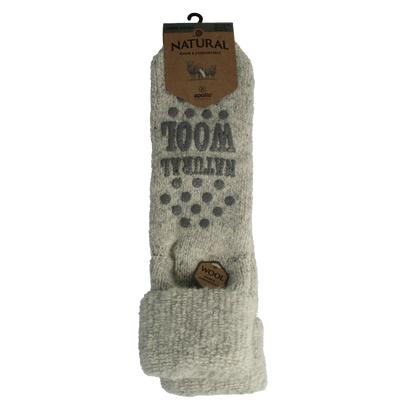 Apollo Slofsok anti slip unisex grijs/beige maat 43-46 1 Paar