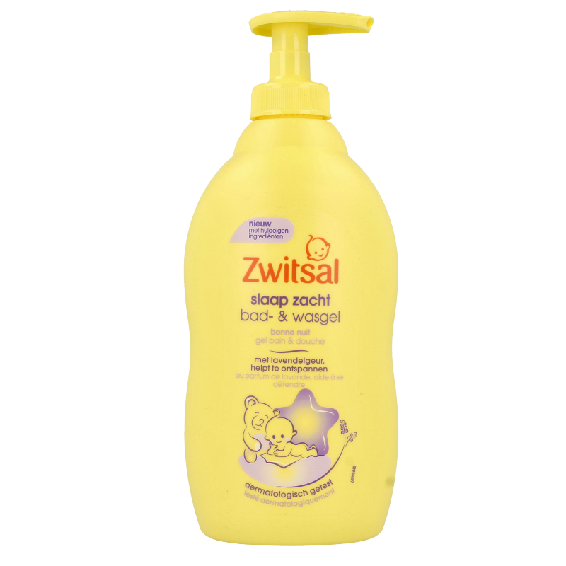 Zwitsal Bad/wasgel lavendel 400 Milliliter