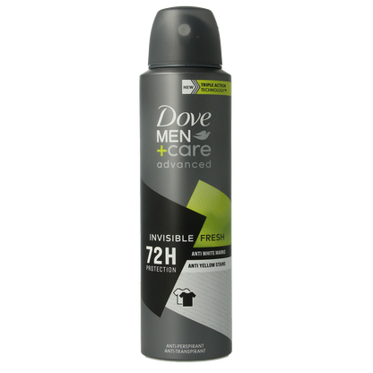 Dove Deodorant spray men+ care invisible fresh 150.00 Milliliter