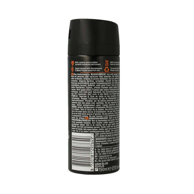 AXE Deodorant bodyspray kenobi copper santal 150 Milliliter