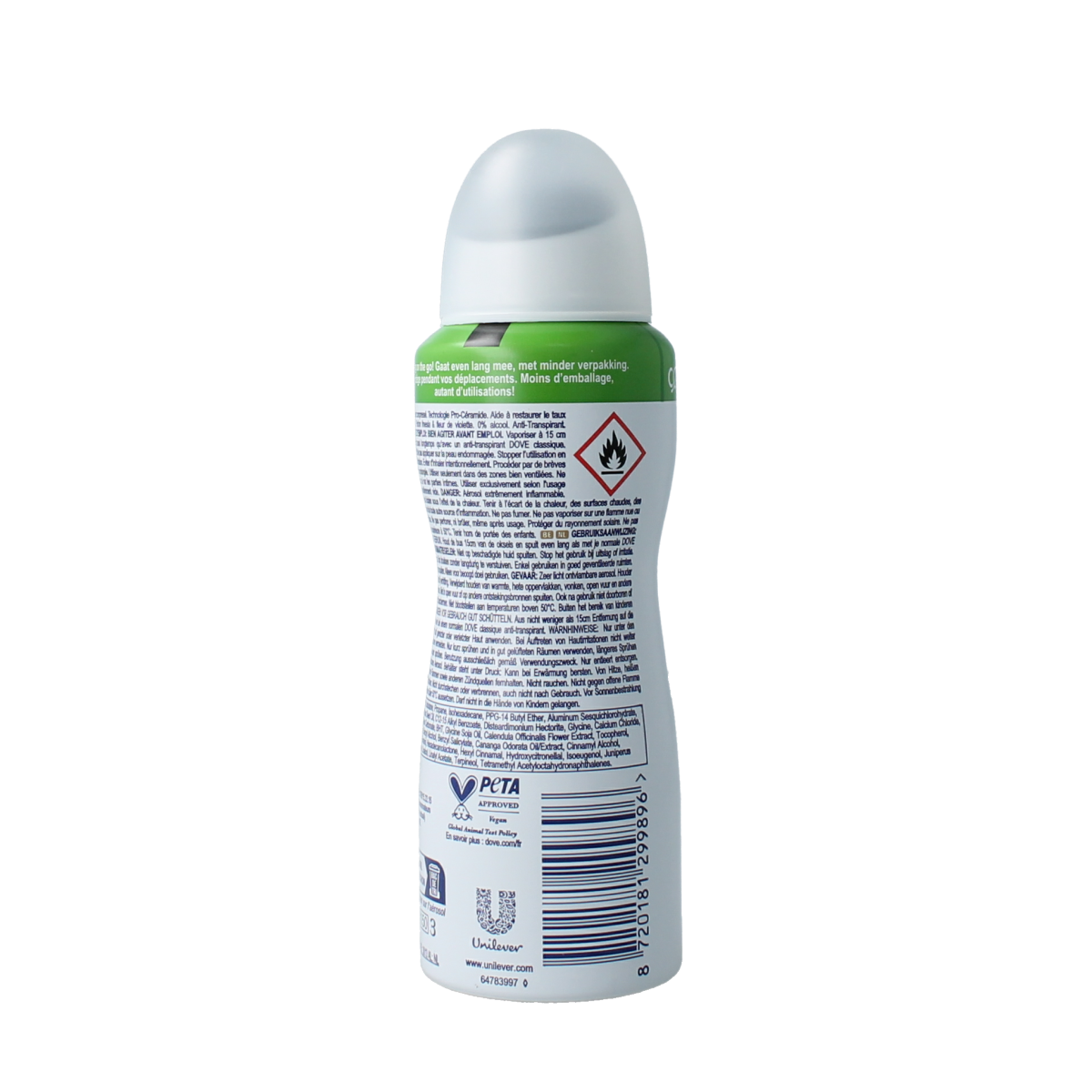 Dove Deodorant spray invisible dry 100.00 Milliliter