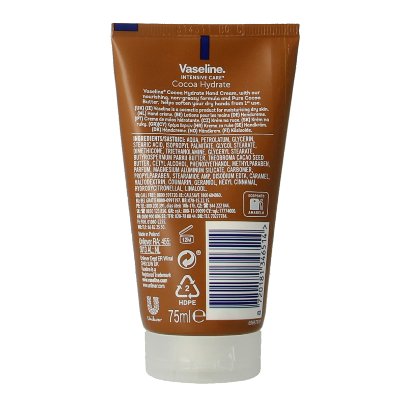 Vaseline Handcreme cocoa hydrate 75 Milliliter