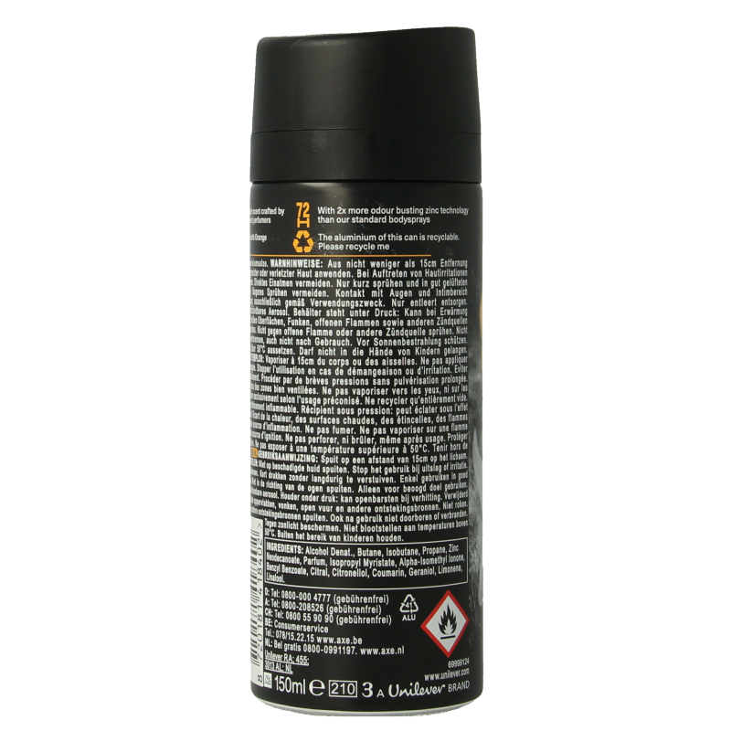 AXE Deodorant bodyspray black vanilla 150 Milliliter