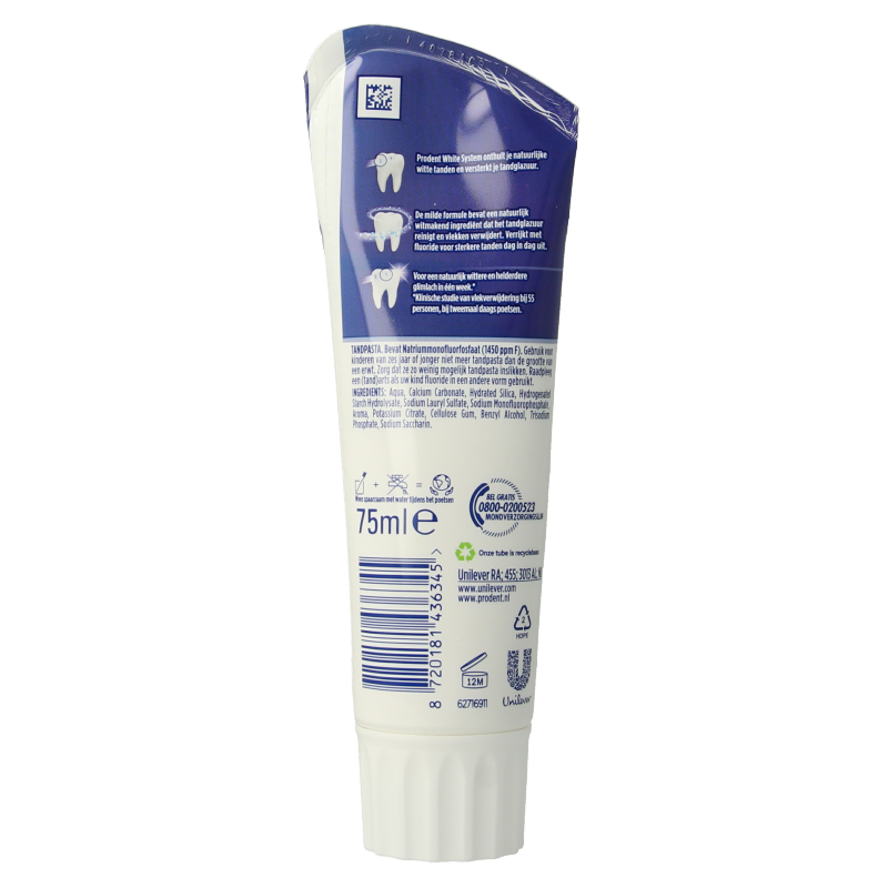 Prodent Tandpasta white system 75 Milliliter