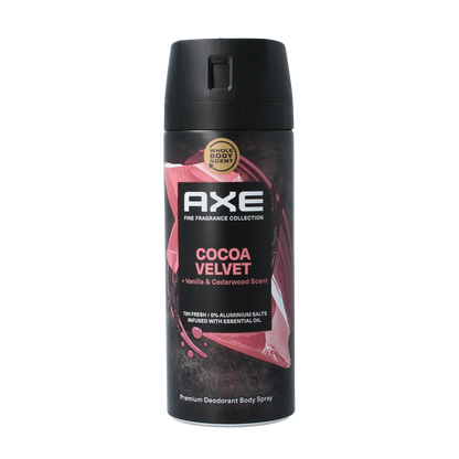 AXE Deodorant bodyspray cocoa velvet 150.00 Milliliter