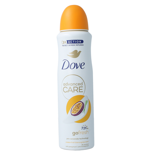 Dove Deodorant spray go fresh passievrucht & citroengr 150.00 Milliliter