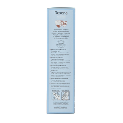 Rexona Deodorant spray max pro clean scent 150 Milliliter