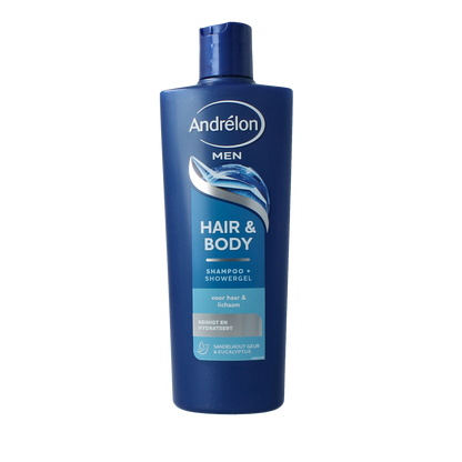 Andrelon Shampoo men hair & body 400.00 Milliliter