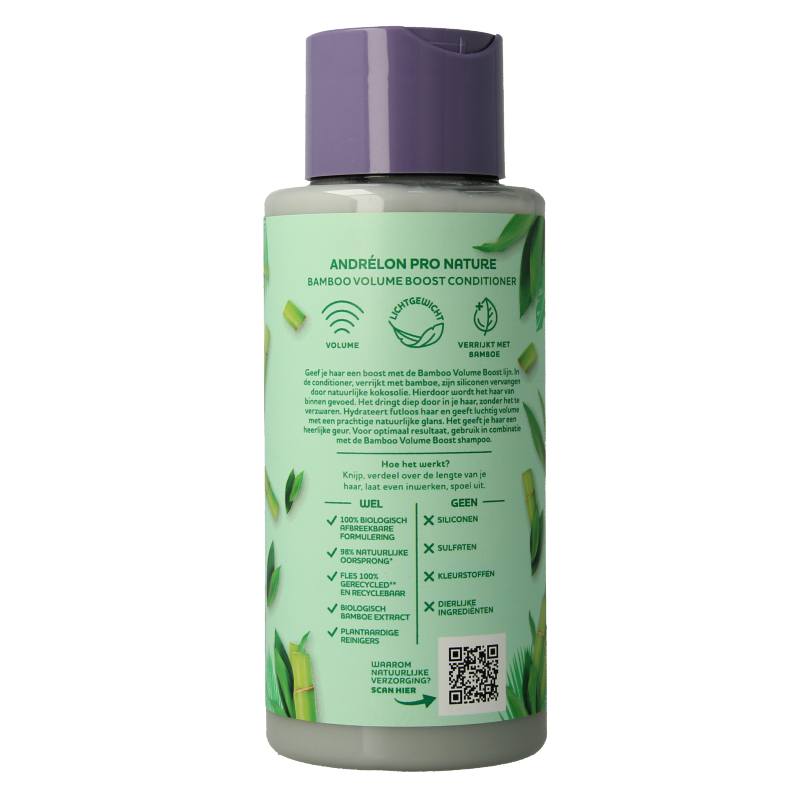 Andrelon Conditioner pro nature bamboo volume boost 400 Milliliter