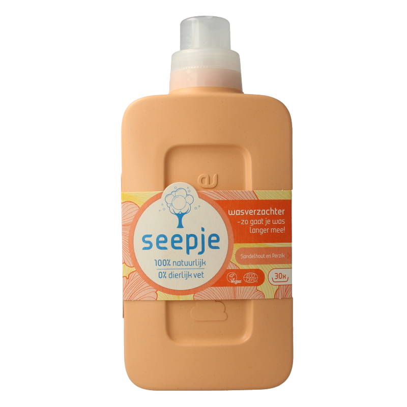 Seepje Wasverzachter sandelhout en perzik 750 Milliliter