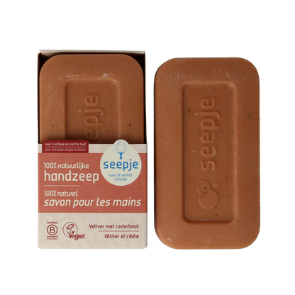 Seepje Hand en lichaamszeep vetiver cederhout 120 Gram
