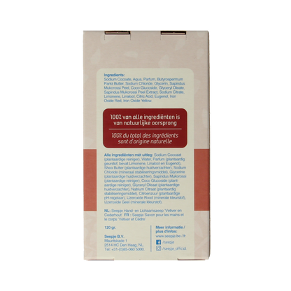 Seepje Hand en lichaamszeep vetiver cederhout 120 Gram