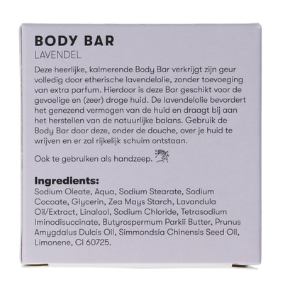 Shampoobars Body bar lavendel 60.00 Gram