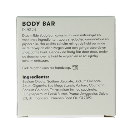 Shampoobars Body bar kokos 60.00 Gram