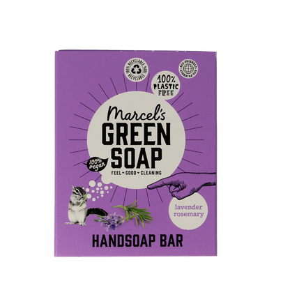 Marcel's Green Soap Handzeep bar lavender & rosemary 90.00 Gram