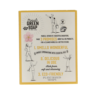Marcel's Green Soap Handzeep bar vanille & kersenbloesem 90.00 Gram