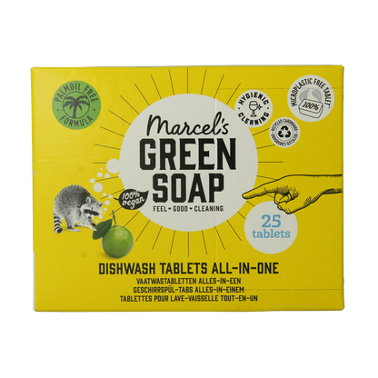 Marcel's Green Soap Vaatwas tabletten 25.00 Stuks