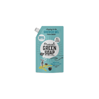 Marcel's Green Soap Showergel mimosa & black currant navul 500 Milliliter