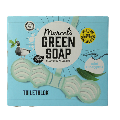 Marcel's Green Soap Toiletblok munt & eucalyptus 35 Gram