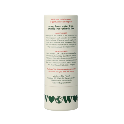 We Love Deodorant stick sweet rose 40 Gram