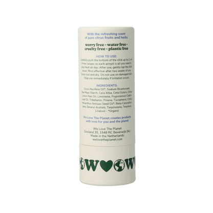 We Love Deodorant stick fresh citrus 40 Gram