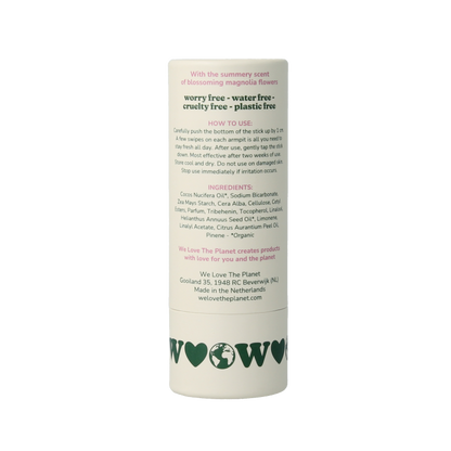 We Love Deodorant stick chic magnolia 40 Gram