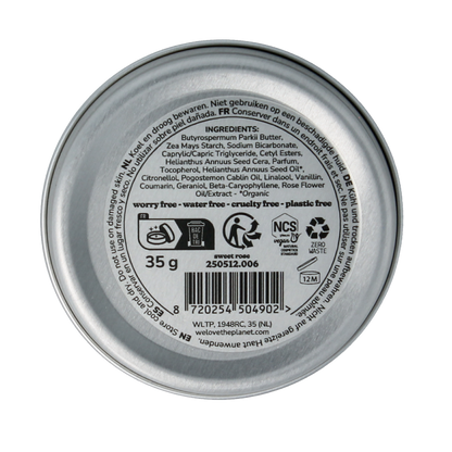 We Love Deodorant balm sweet rose vegan 35 Gram
