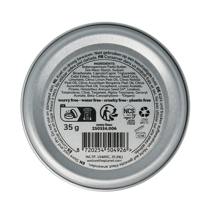We Love Deodorant balm zesty lime vegan 35.00 Gram