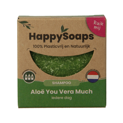 Happysoaps Shampoobar aloe you vera much 70 Gram