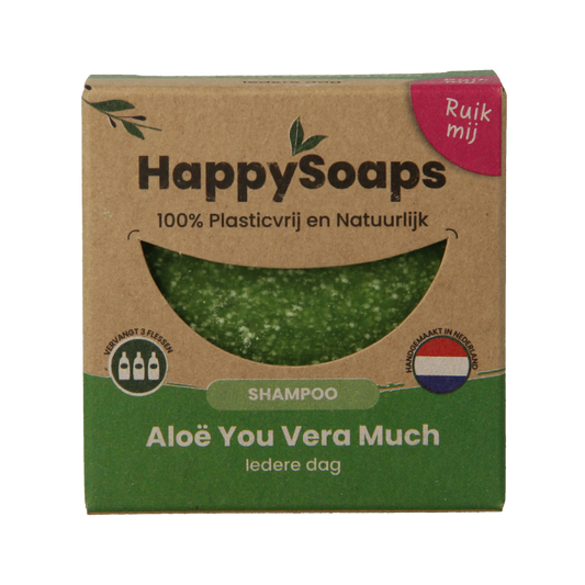 Happysoaps Shampoobar aloe you vera much 70 Gram