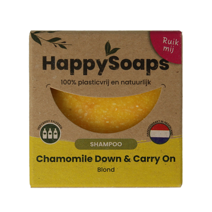 Happysoaps Shampoobar chamomile down & carry on 70 Gram
