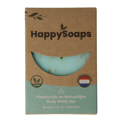 Happysoaps Body bar bergamot en wierook 100 Gram