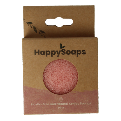 Happysoaps Konjac spons gevoelige huid 1 Stuks
