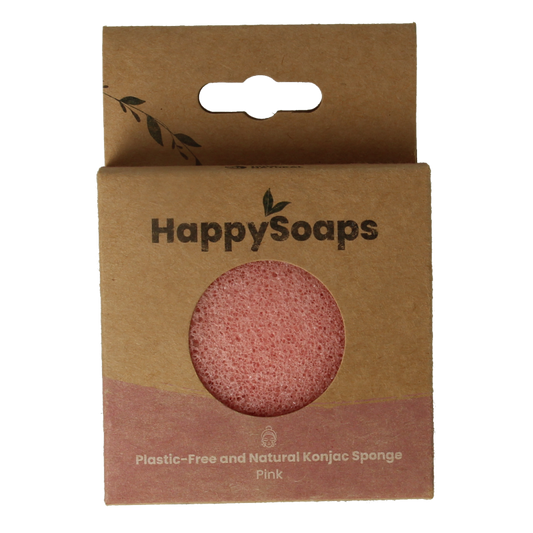 Happysoaps Konjac spons gevoelige huid 1 Stuks