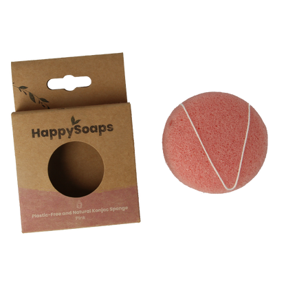 Happysoaps Konjac spons gevoelige huid 1 Stuks