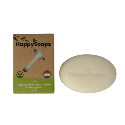 Happysoaps Shaving bar kokos 80 Gram