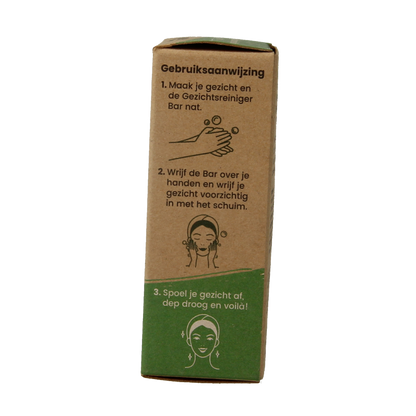 Happysoaps Gezichtsreiniger bar aloe vera 70 Gram