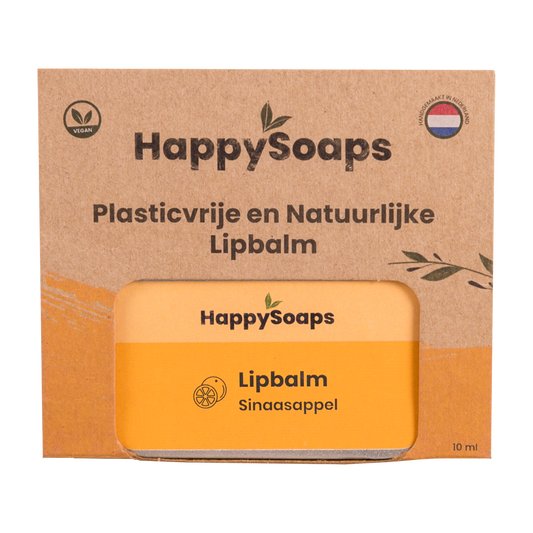 Happysoaps Lipbalm sinaasappel 10 Gram