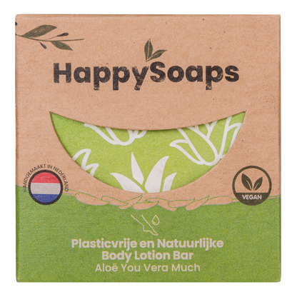 Happysoaps Bodylotion bar aloe you vera much 70 Gram