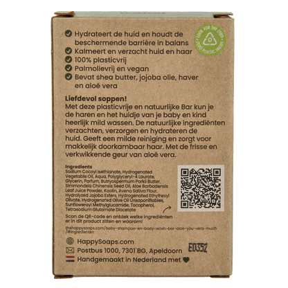 Happysoaps Baby shampoo & body wash aloe you very much 80 Gram