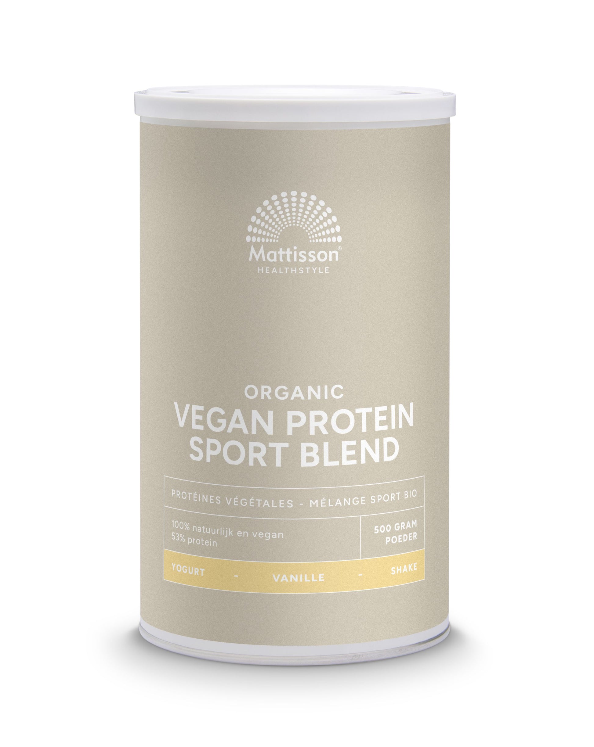 Mattisson Organic sport vegan protein blend vanille 500 Gram
