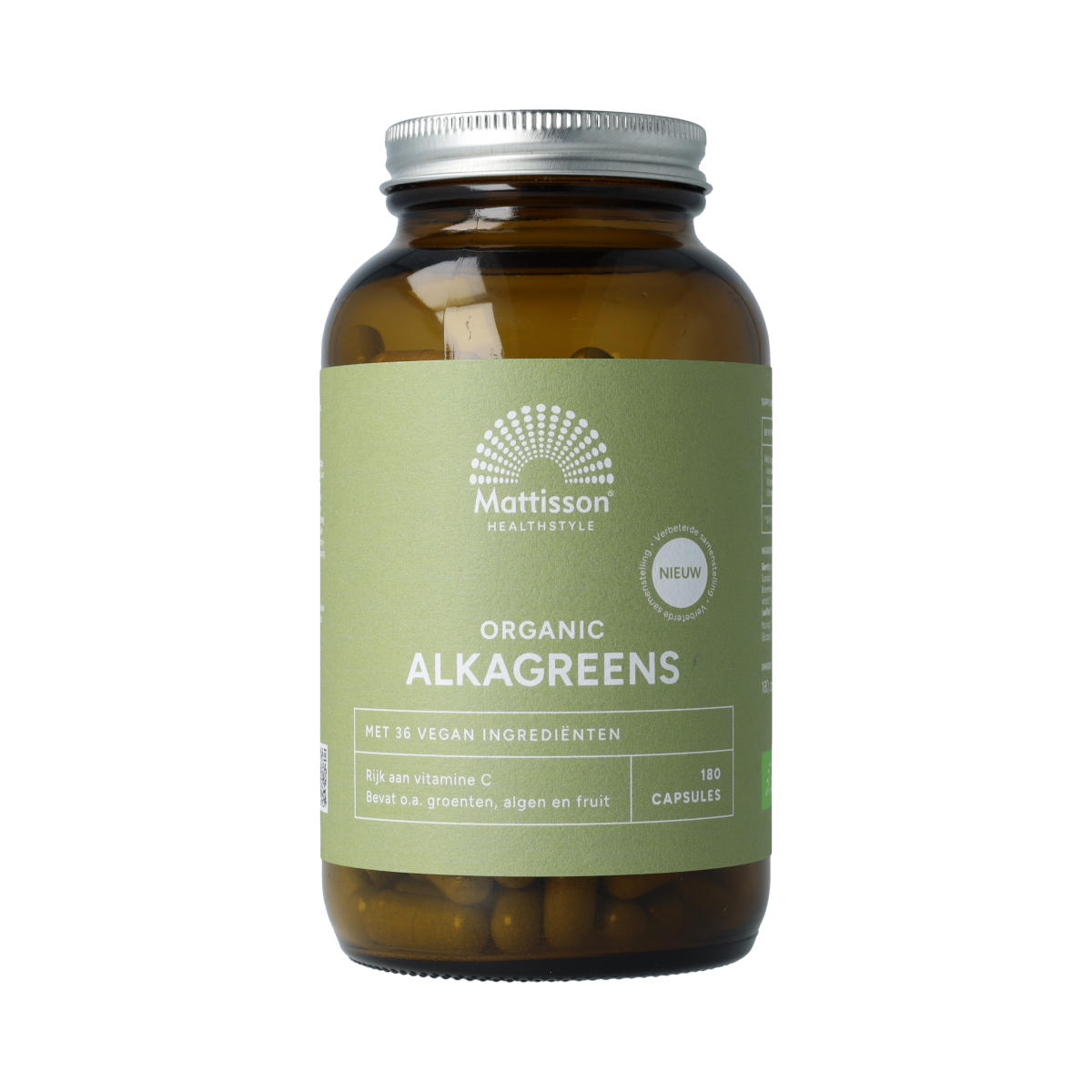 Mattisson Alkagreens capsules bio 180.00 Vegetarische capsules
