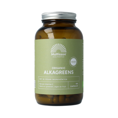 Mattisson Alkagreens capsules bio 180.00 Vegetarische capsules