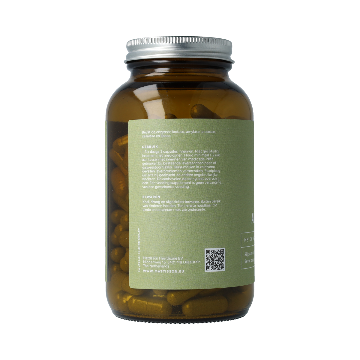 Mattisson Alkagreens capsules bio 180.00 Vegetarische capsules