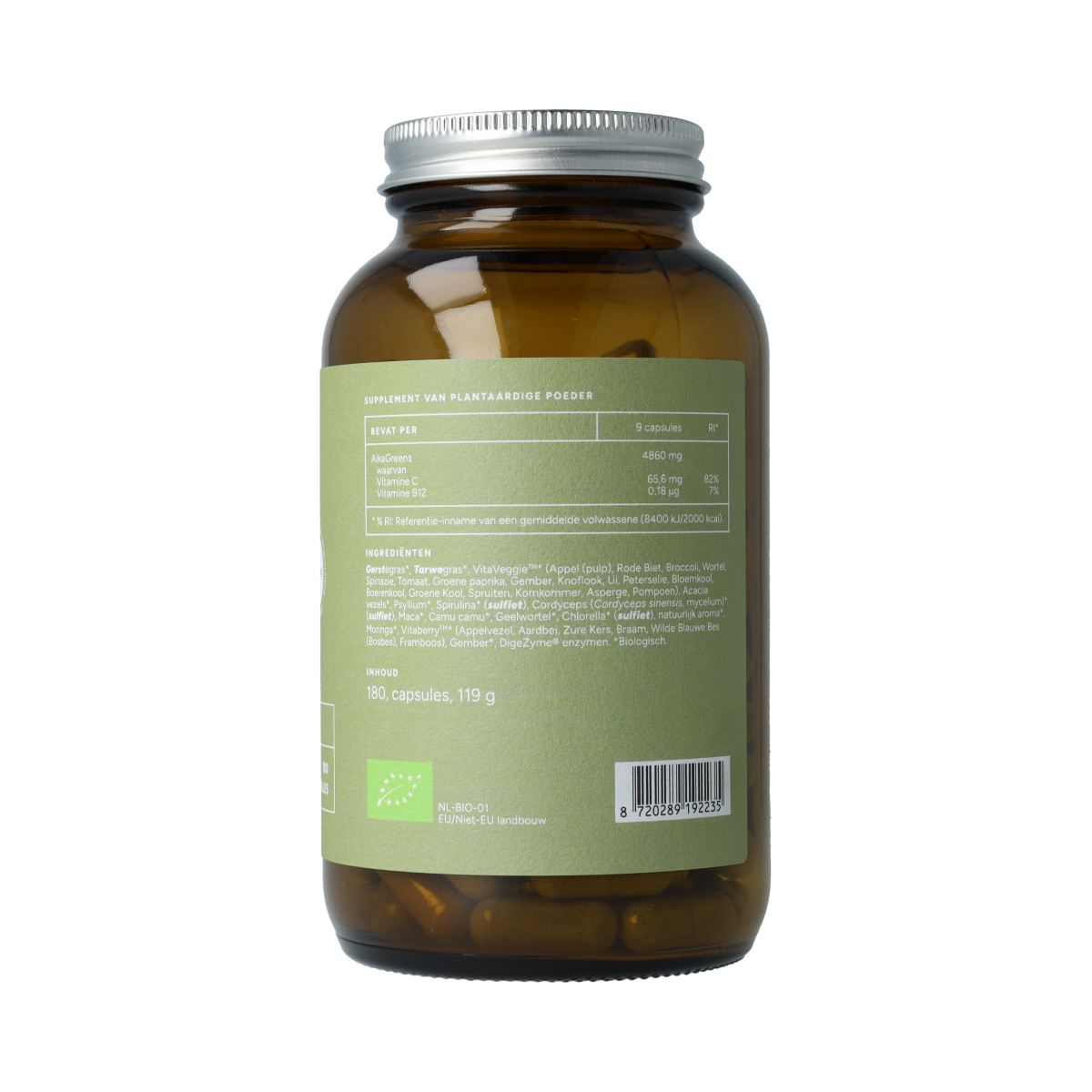 Mattisson Alkagreens capsules bio 180.00 Vegetarische capsules